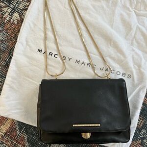 Marc by Marc Jacobs black leather shoulder bag